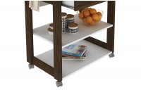 KITCHEN CASTANHAL REF AZ1031 CART WHITE/WALNUT (